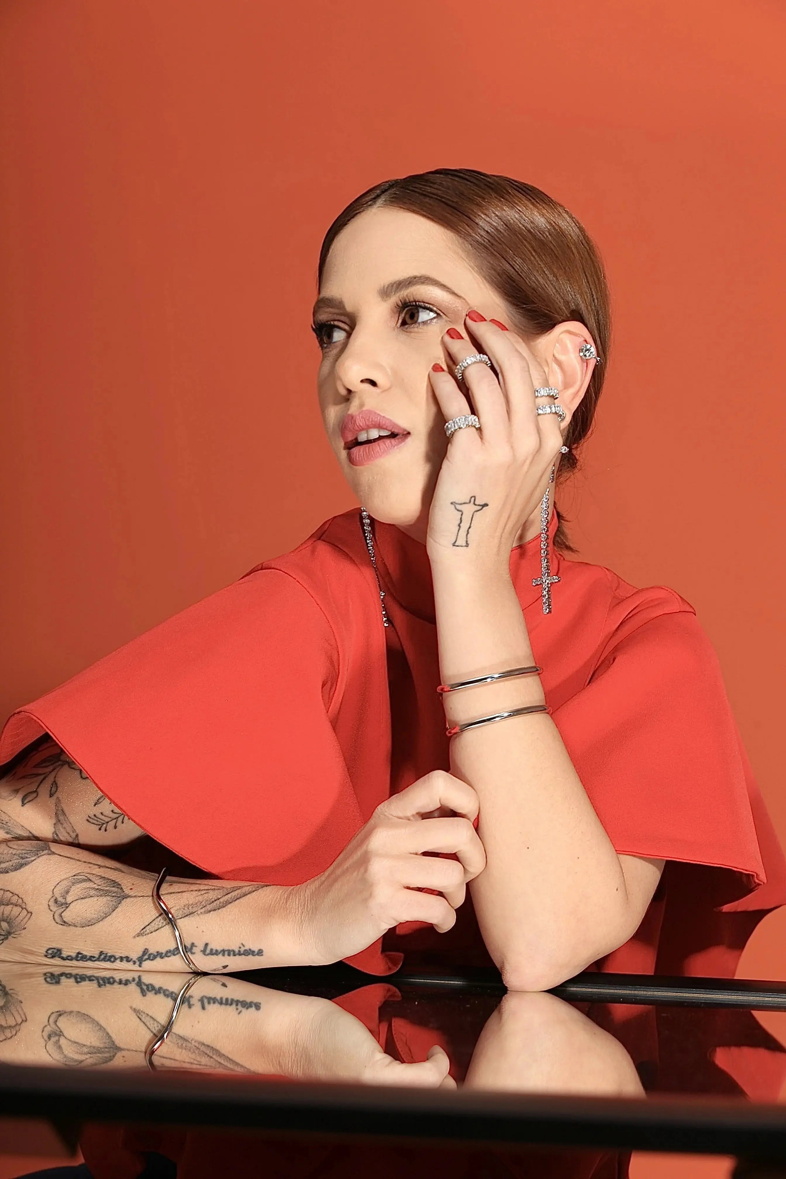 SATIN | shopsatin.ae SATIN | shopsatin.ae Ear Cuff Small Zirconia Silver Crystal