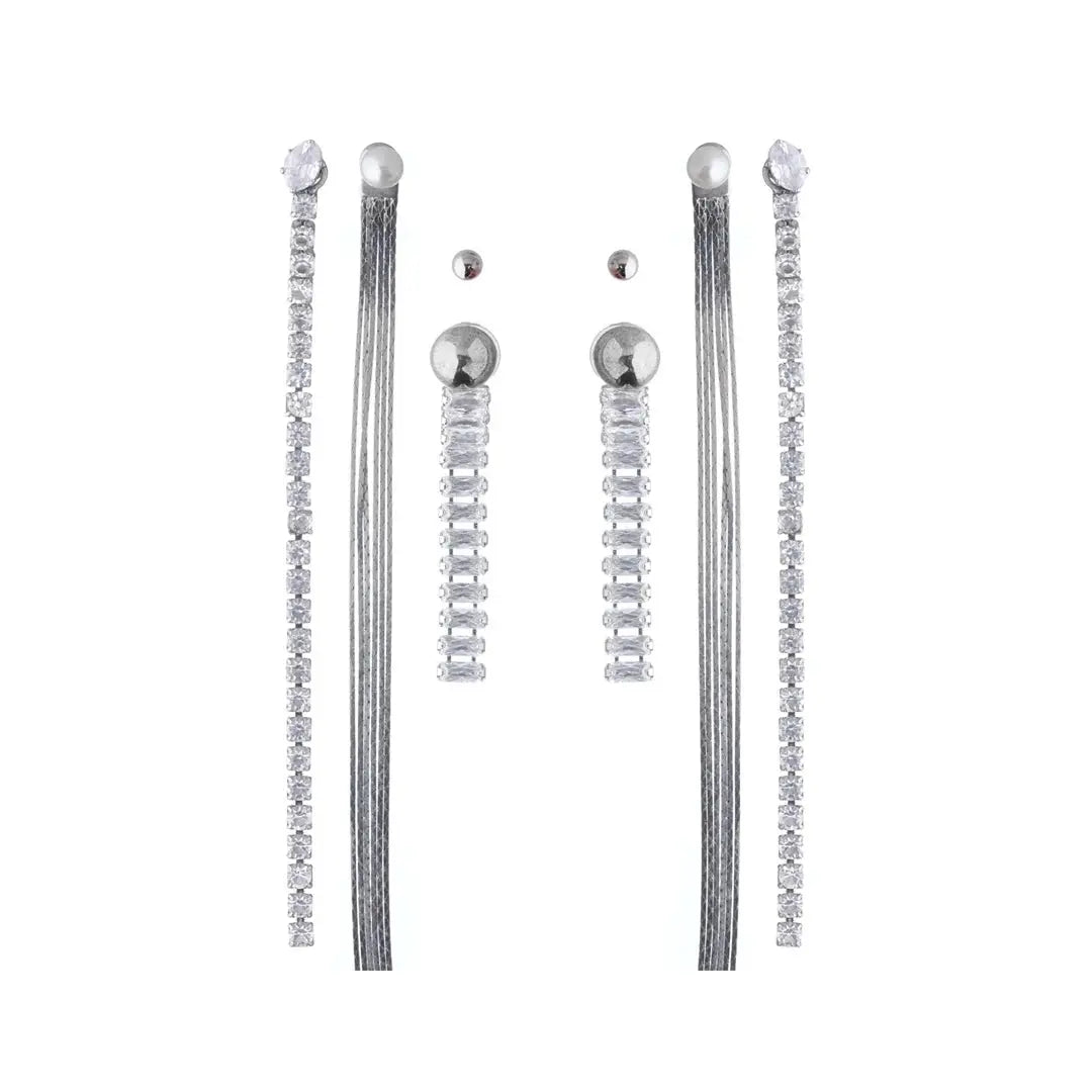 SATIN | shopsatin.ae SATIN | shopsatin.ae Kit Earrings Mix and Party Pearl/Crystal