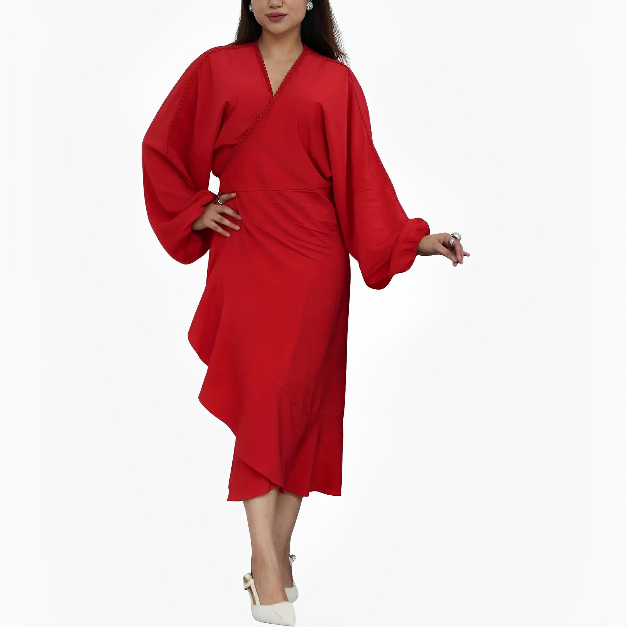 SATIN | Brazilian Luxury Fashion TON AGE TONAGE Red Viscose Dress