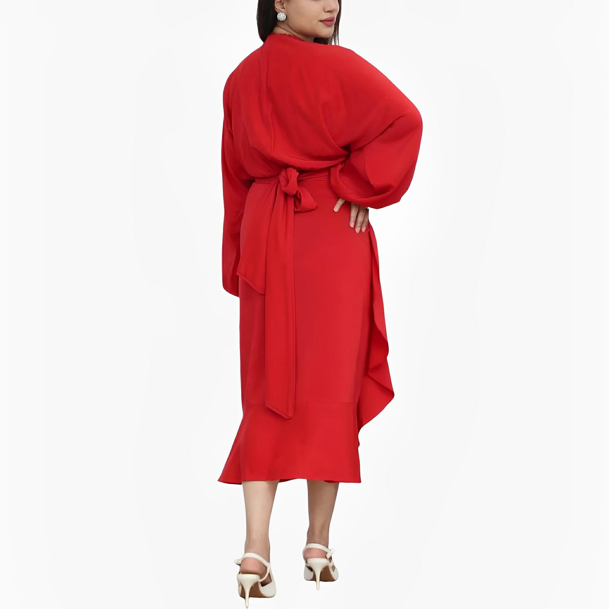 SATIN | Brazilian Luxury Fashion TON AGE TONAGE Red Viscose Dress