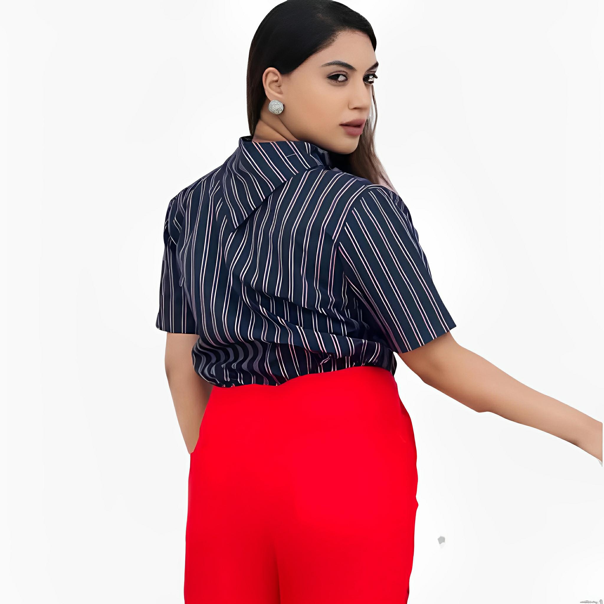 SATIN | Brazilian Luxury Fashion LILLY SARTI LILLY SARTI Western Scarf Collar Blouse