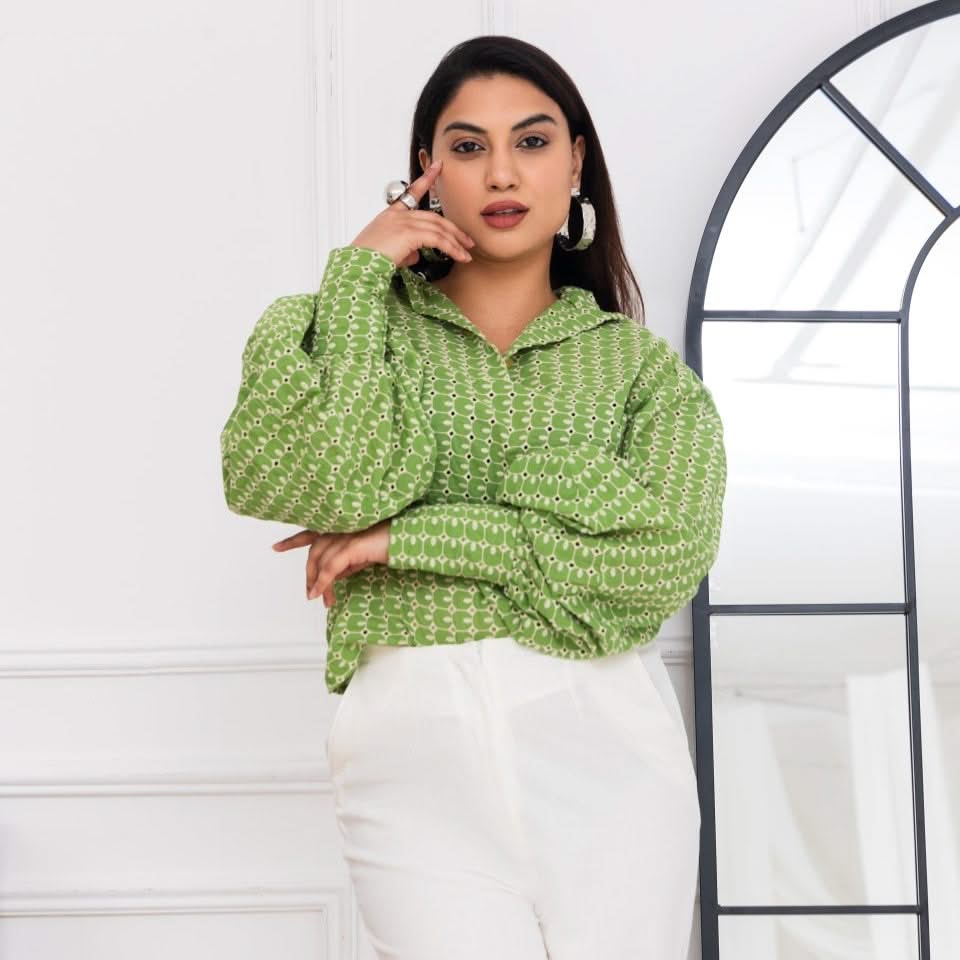 LILLY SARTI Long Sleeve Lace Blouse Casulo - SATIN | Brazilian Luxury Fashion