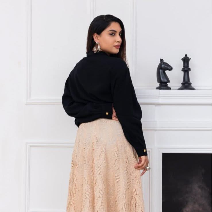 LILLY SARTI Twisted Hem Crepe Blouse - SATIN | Brazilian Luxury Fashion