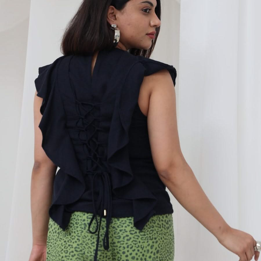 LILLY SARTI Fish Tied Blouse - SATIN | Brazilian Luxury Fashion