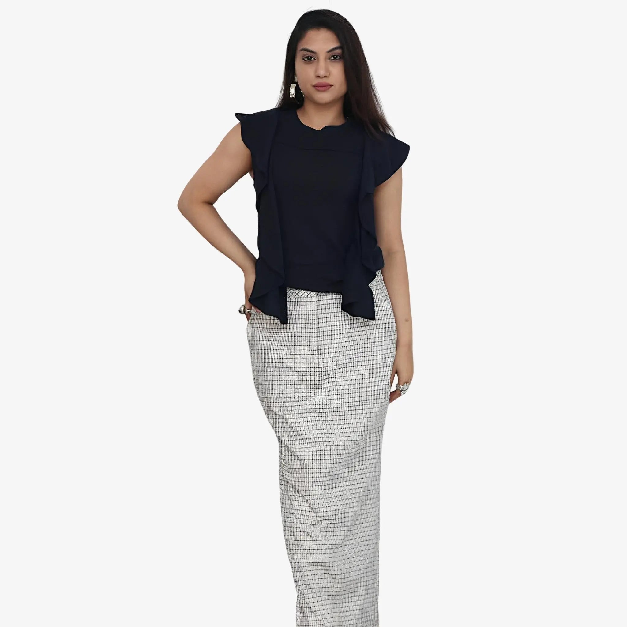 SATIN | Brazilian Luxury Fashion MIXED MIXED Shiv Skirt In Khaki Color