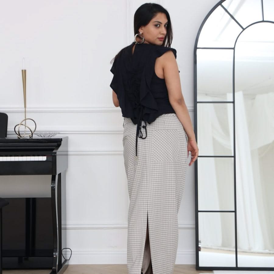 LILLY SARTI Fish Tied Blouse - SATIN | Brazilian Luxury Fashion