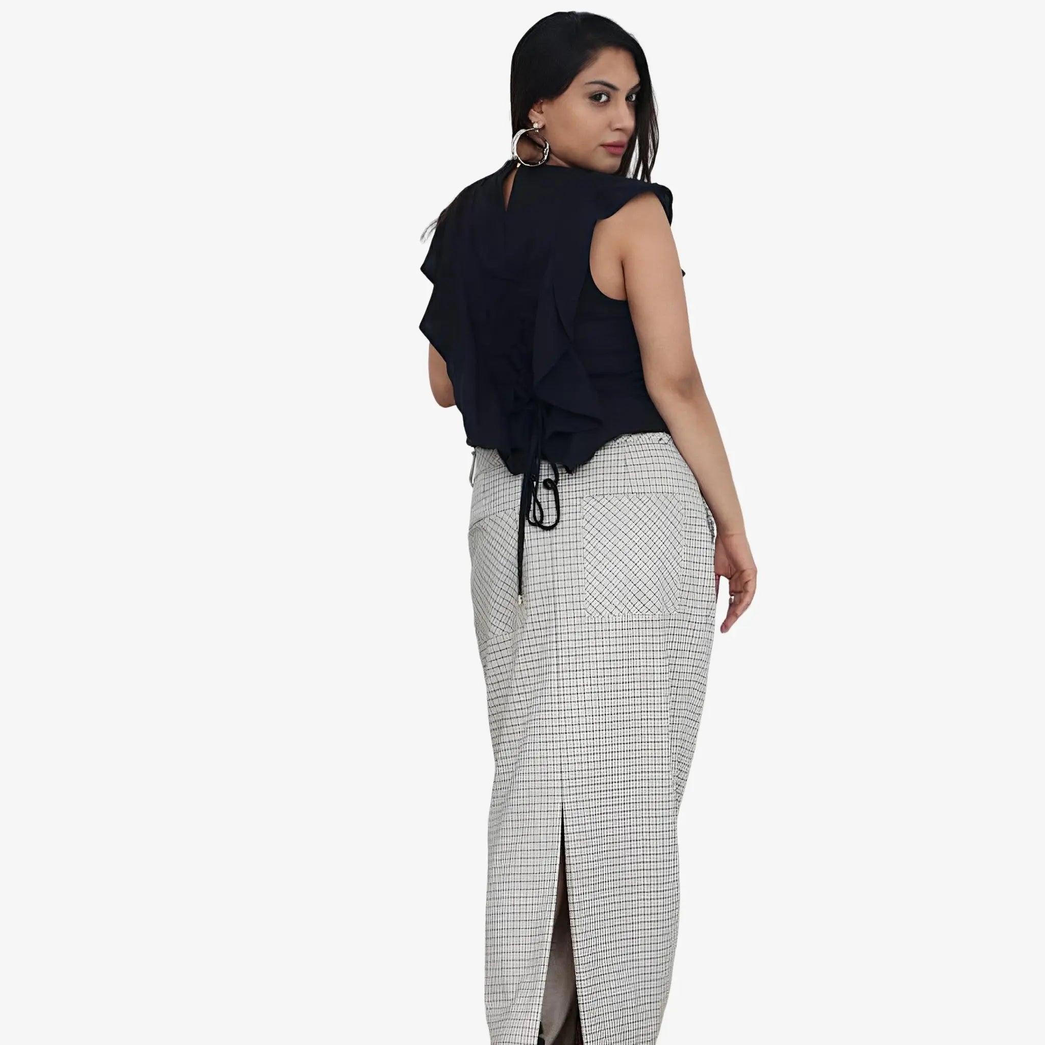 SATIN | Brazilian Luxury Fashion MIXED MIXED Shiv Skirt In Khaki Color