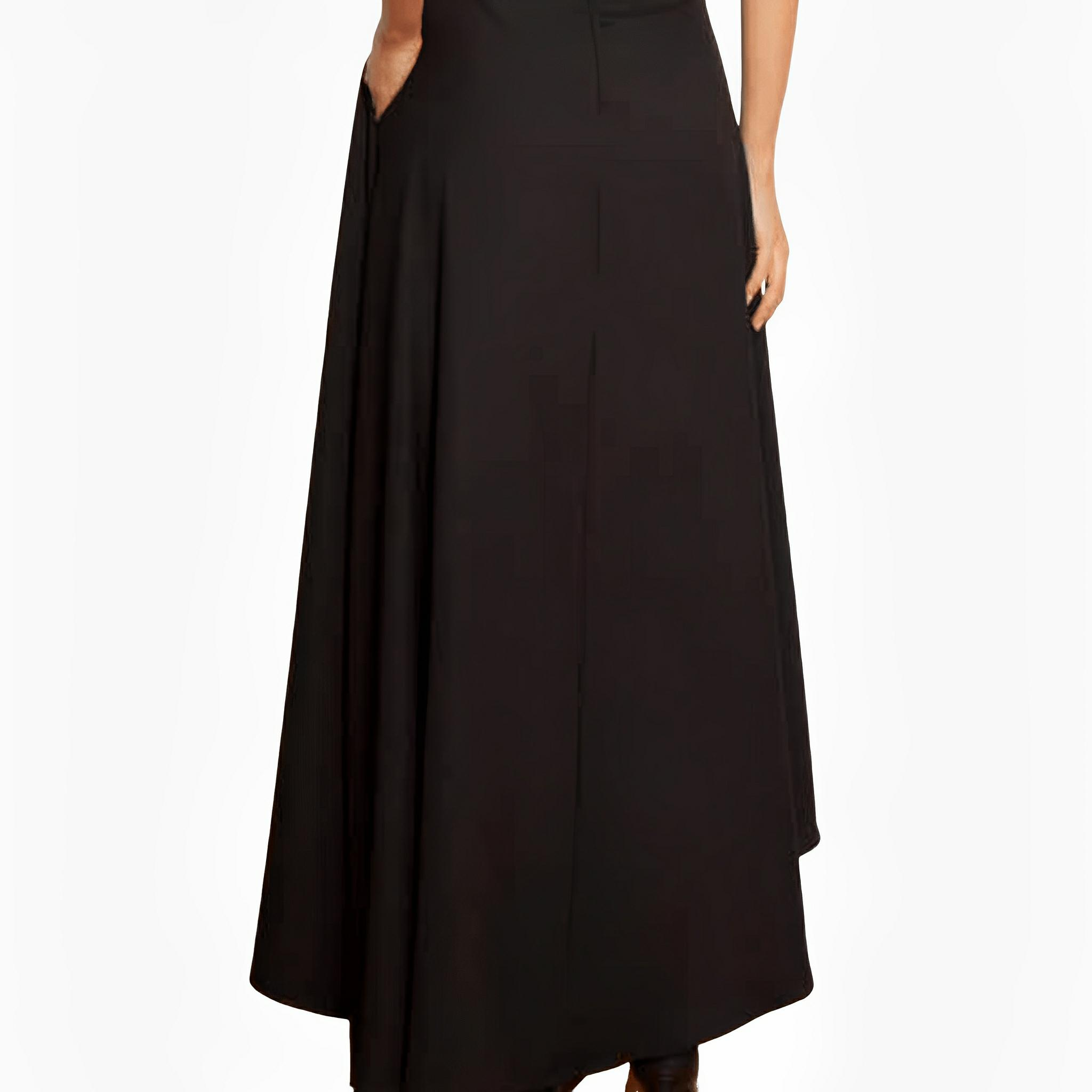 SATIN | Brazilian Luxury Fashion TON AGE TONAGE Black Tailored Zurich Skirt