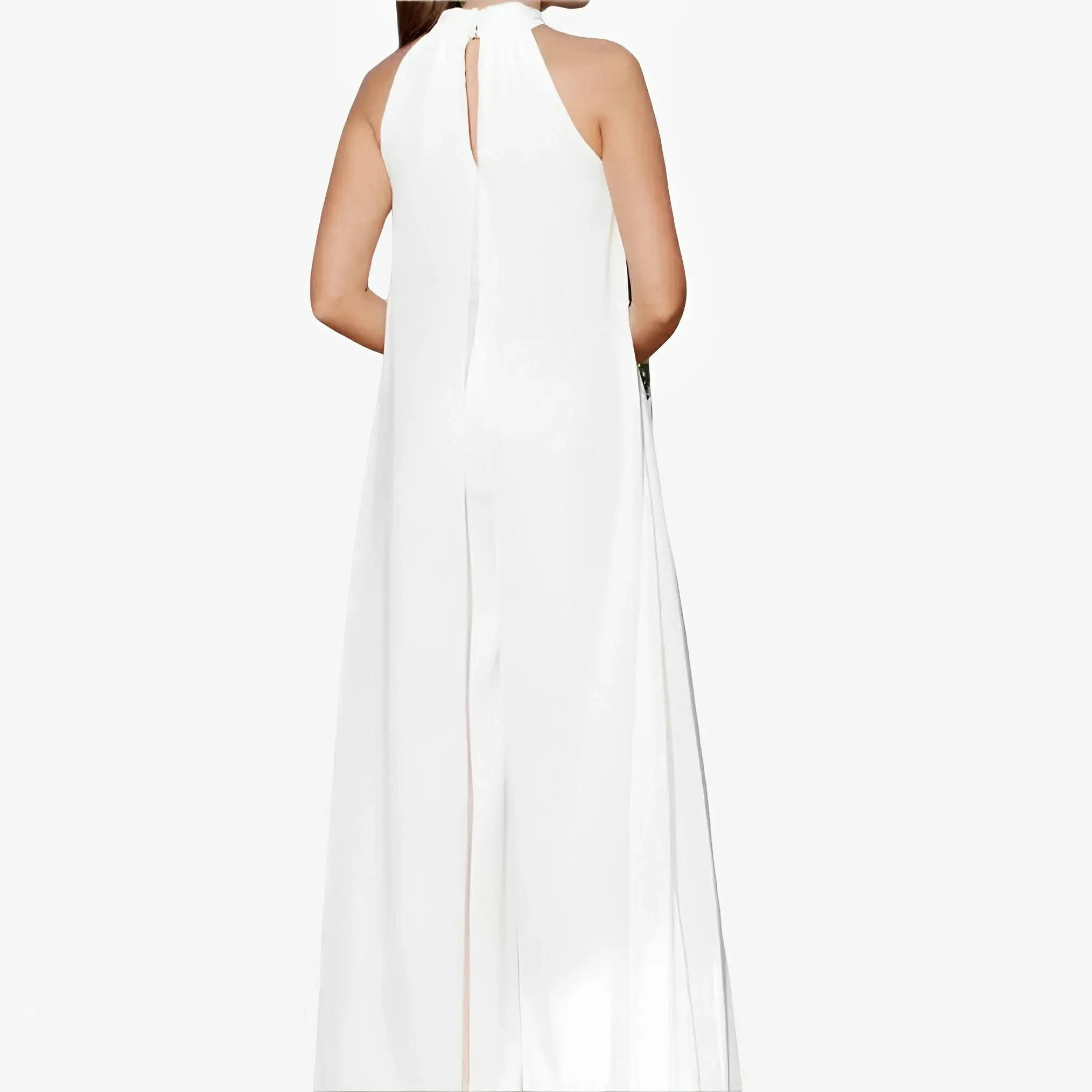 SATIN | Brazilian Luxury Fashion TONAGE TONAGE Jumpsuit Off-white scuba knit with off-white transparency