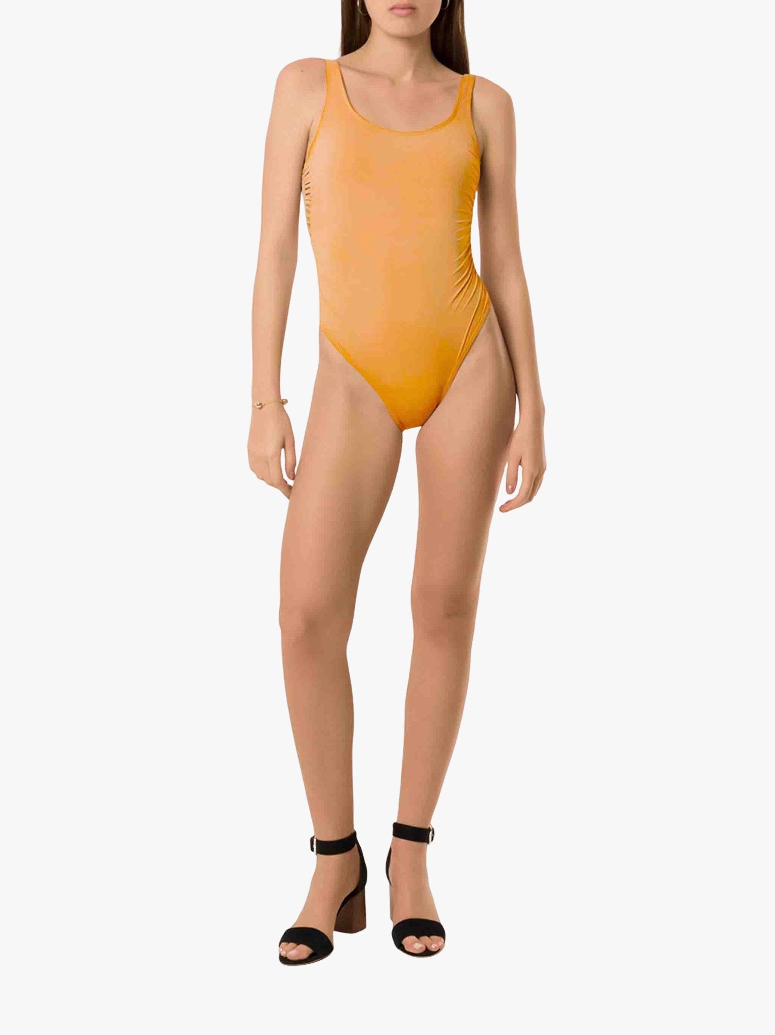 SATIN | Brazilian Luxury Fashion AMIR SLAMA AMIR SLAMA Swimsuit With Side Straps And Cutout Detail