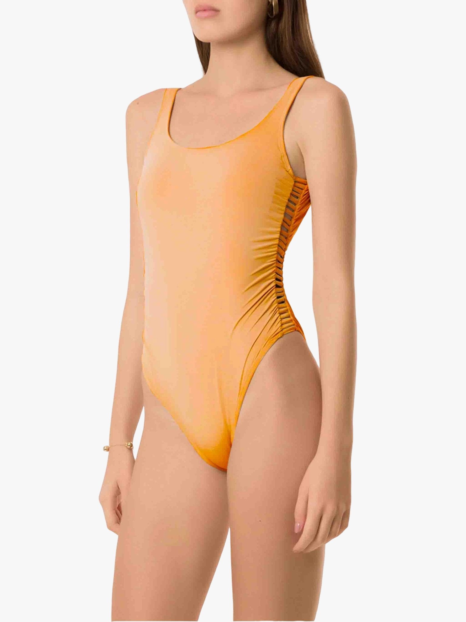 SATIN | Brazilian Luxury Fashion AMIR SLAMA AMIR SLAMA Swimsuit With Side Straps And Cutout Detail