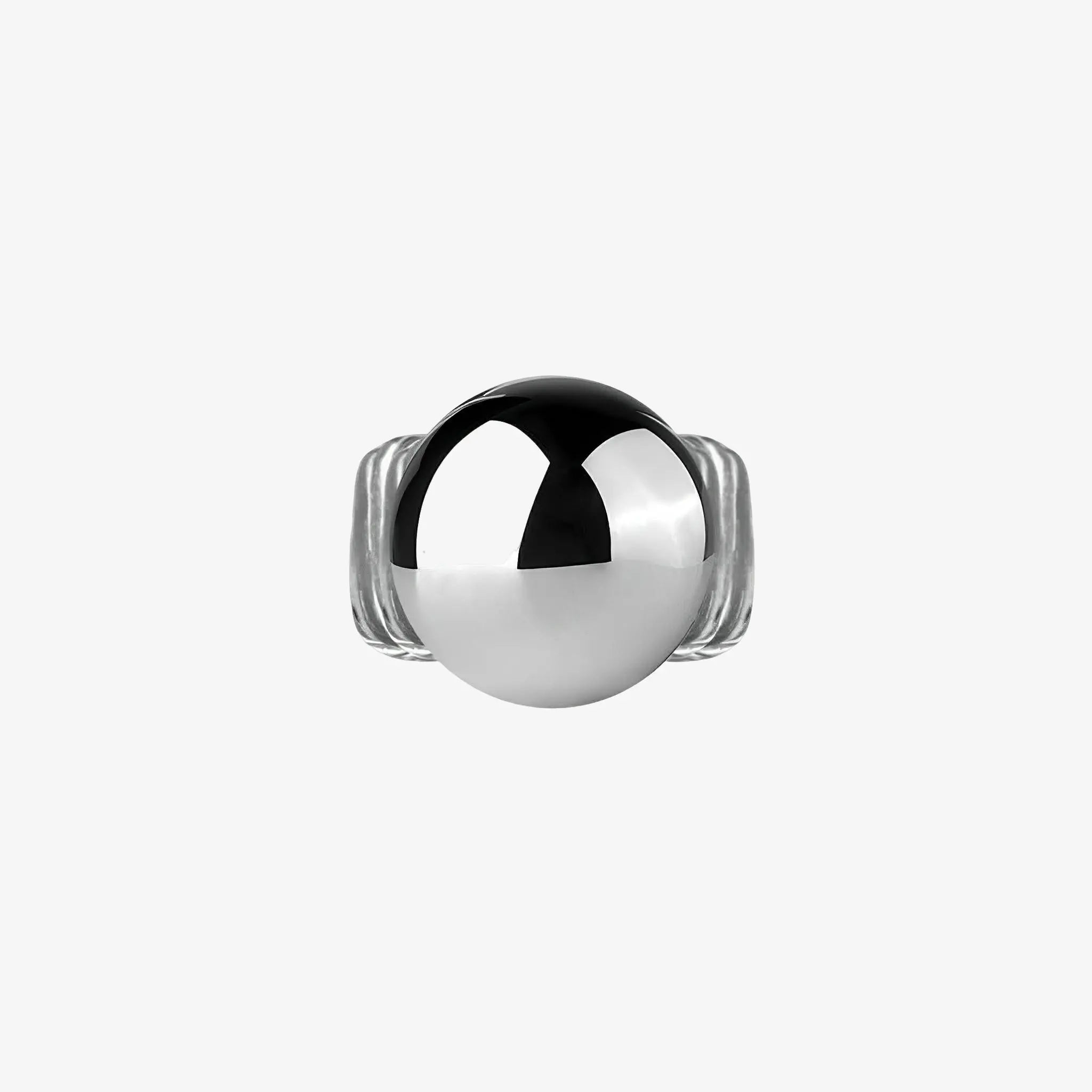 SATIN | Brazilian Luxury Fashion JULIANA MANZINI JULIANA MANZINI Fashion Jewelry - Silver Ball Ring - Minimalist Luxe
