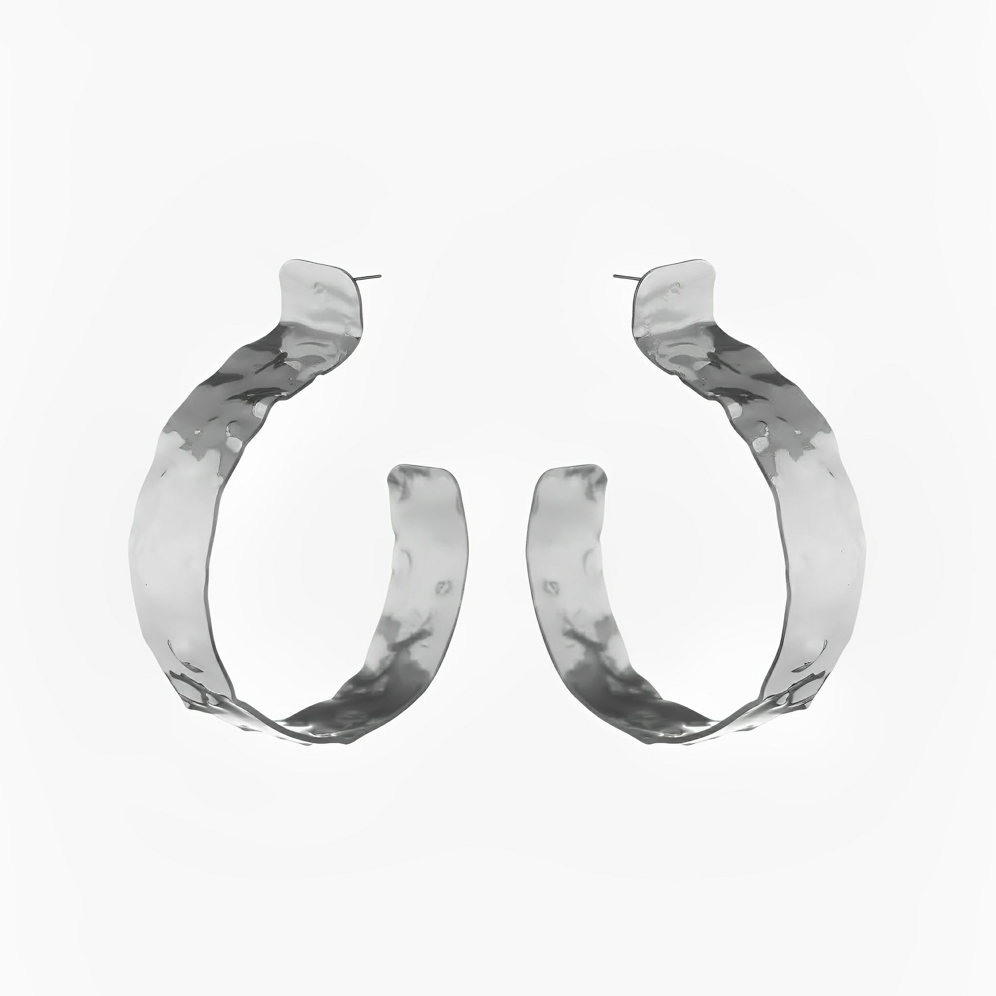 SATIN | Brazilian Luxury Fashion JULIANA MANZINI JULIANA MANZINI Fashion Jewelry - Life Hi-Lo Silver Earrings - Modern Luxury