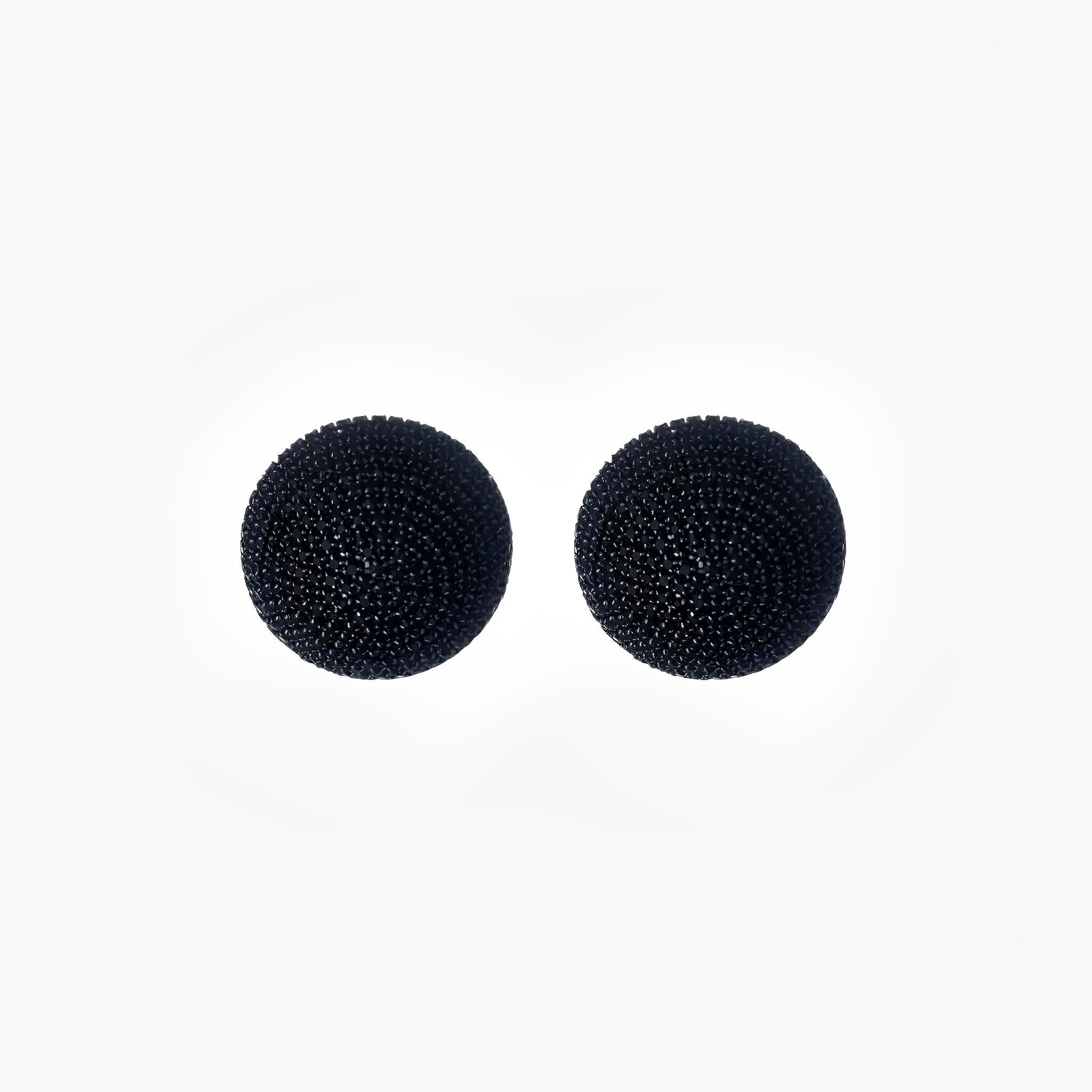 SATIN | Brazilian Luxury Fashion JULIANA MANZINI JULIANA MANZINI Fashion Jewelry - Green Strass Canopy Earrings In Silver - Vibrant Elegance