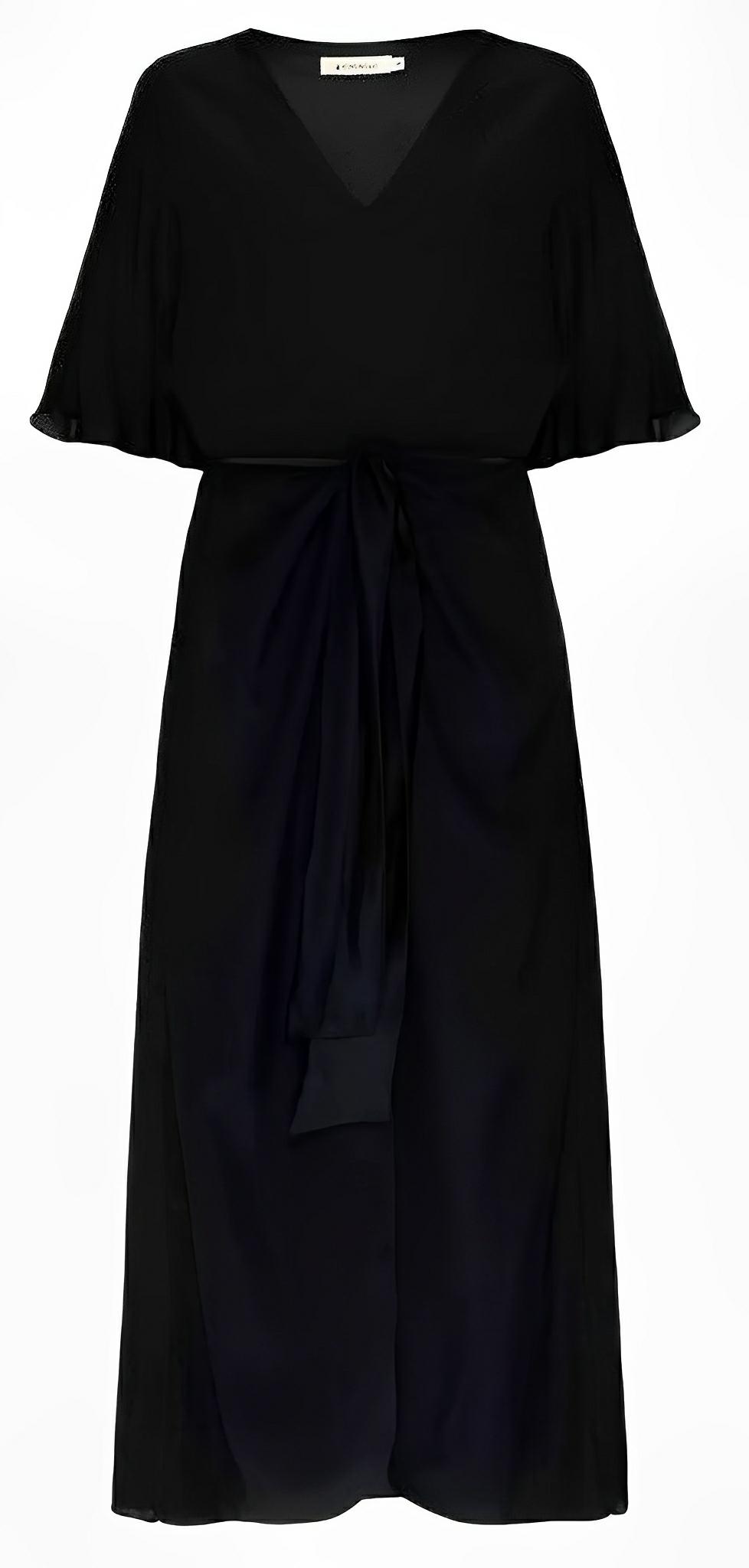 SATIN | Brazilian Luxury Fashion SATIN | Brazilian Luxury Fashion LETHICIA BRONSTEIN Black midi dress