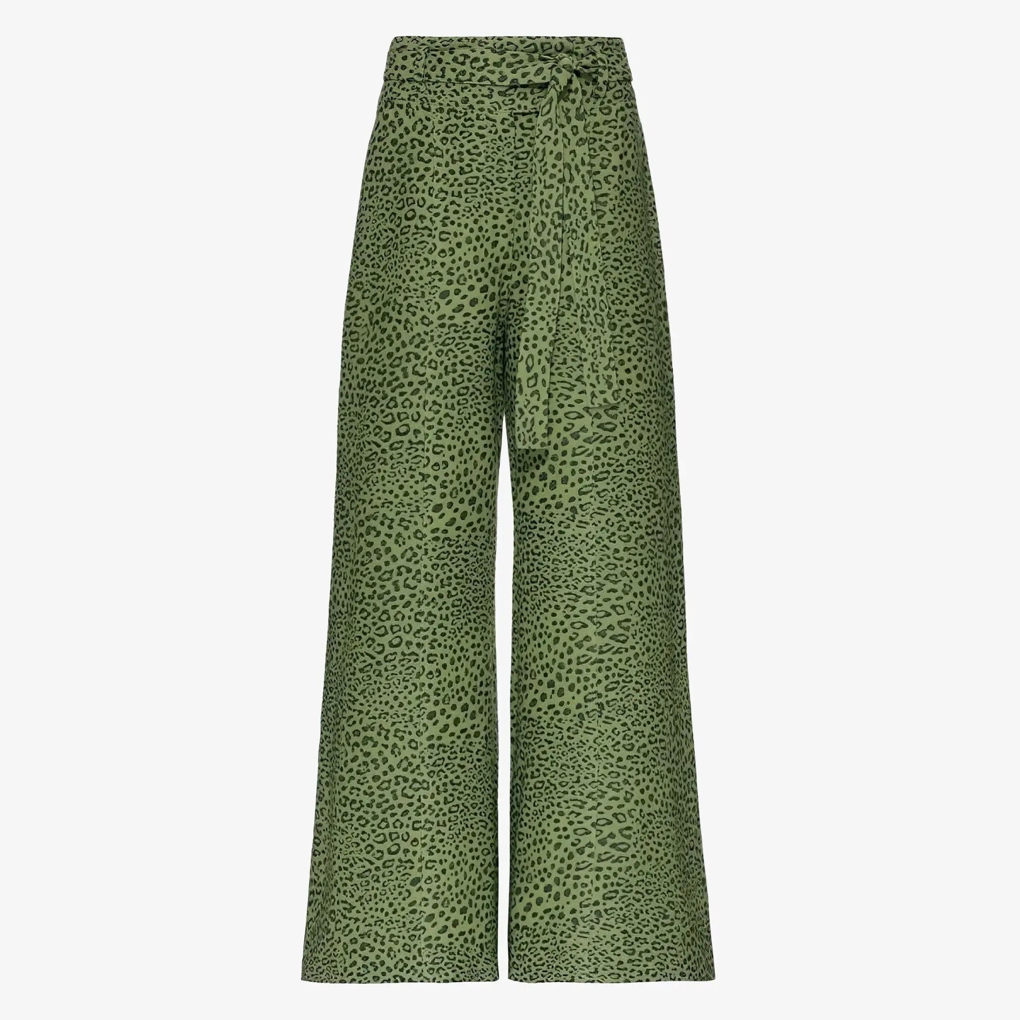 SATIN | Brazilian Luxury Fashion MIXED MIXED Green Jaguar Pants In Jaguar Color