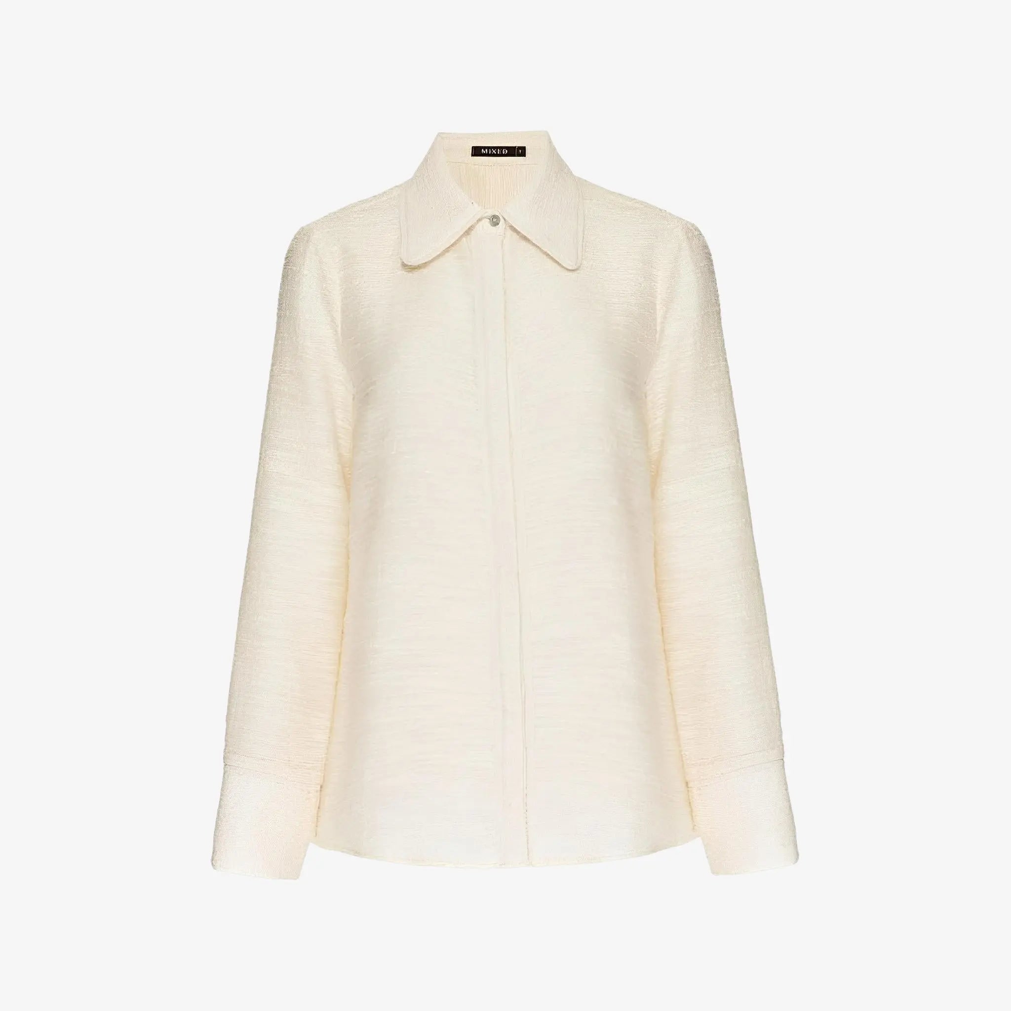 SATIN | Brazilian Luxury Fashion MIXED MIXED Aveia Shirt In Off-White Color