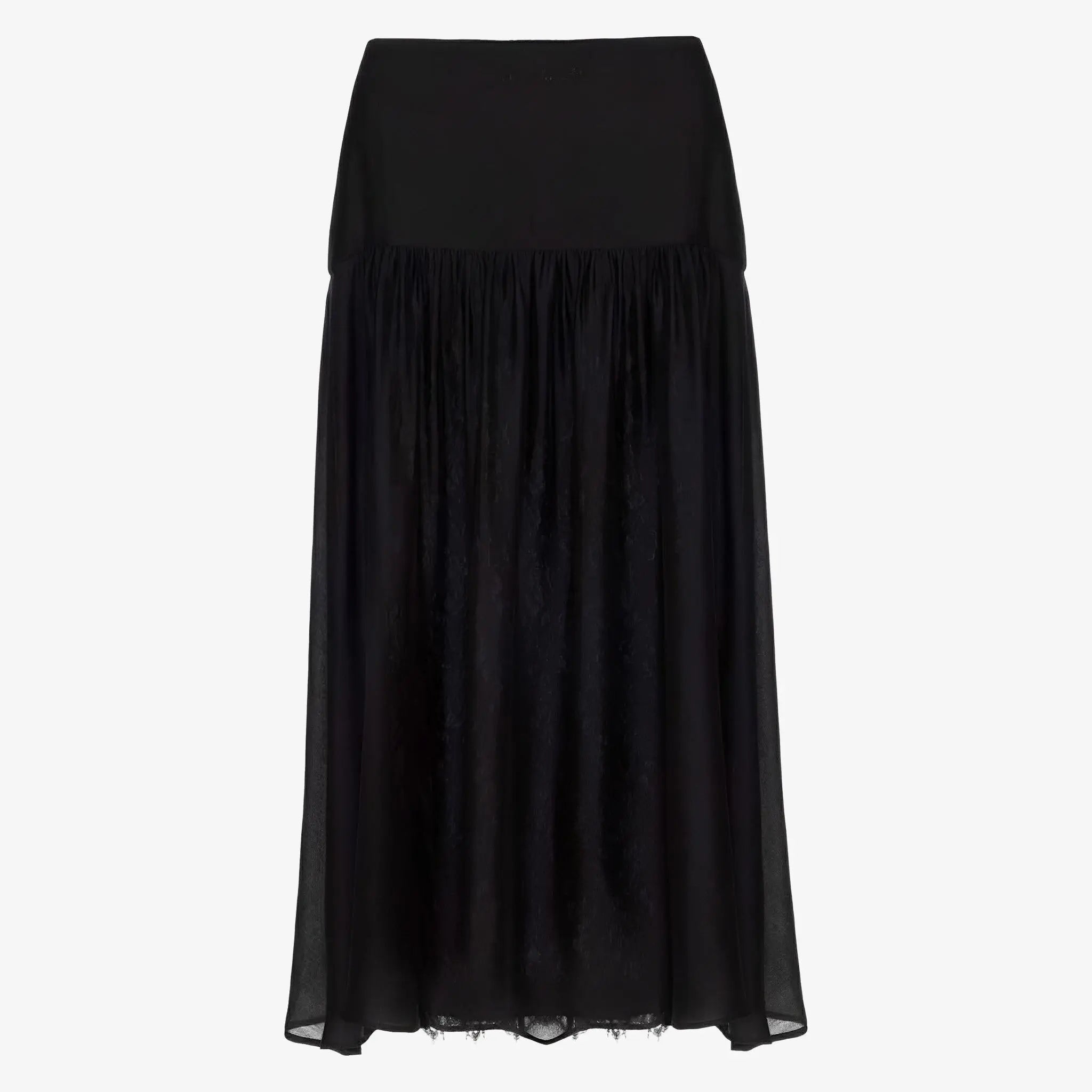SATIN | Brazilian Luxury Fashion MIXED MIXED Carmen Skirt In Black Color