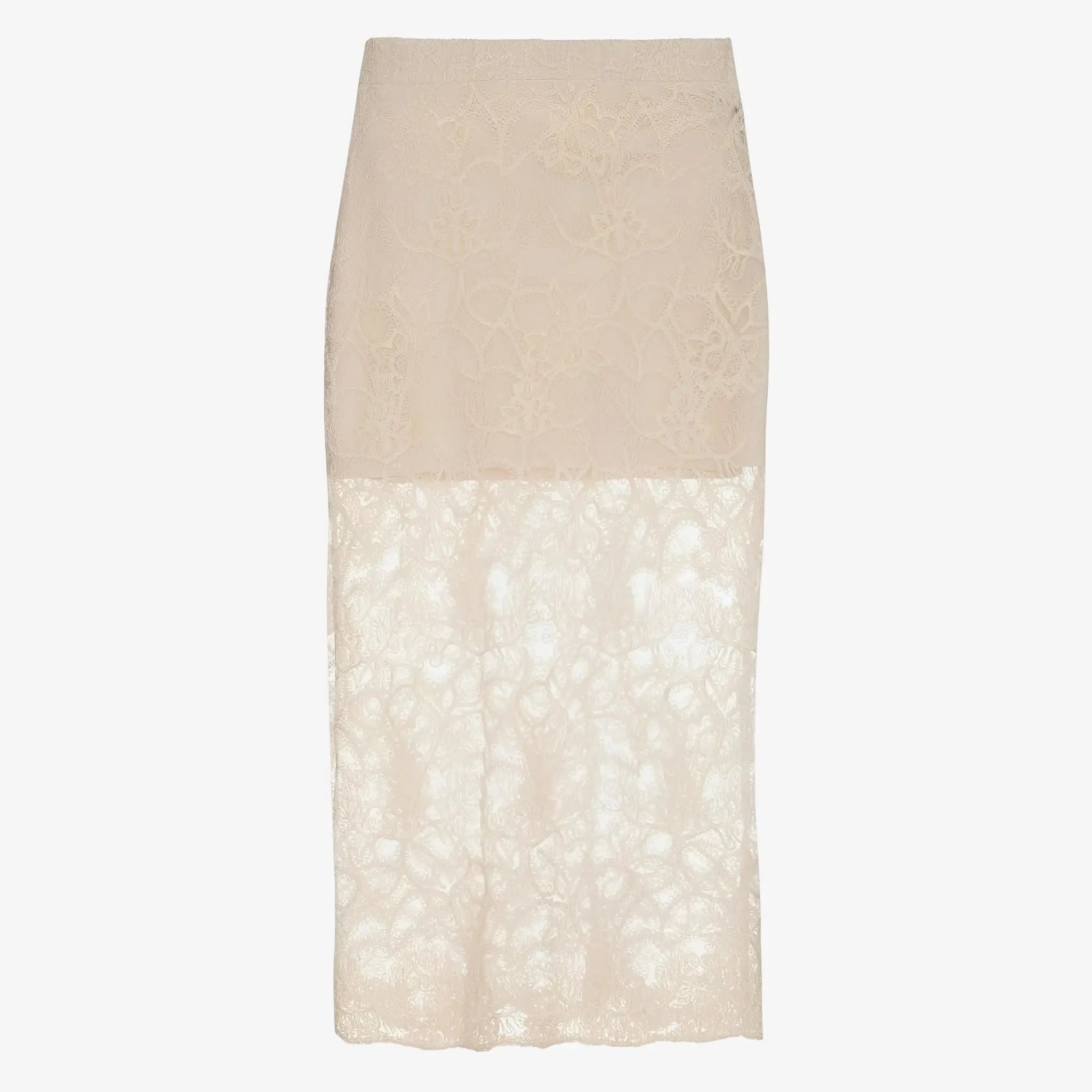 SATIN | Brazilian Luxury Fashion MIXED MIXED Tule Sofia Skirt In Off-White Color