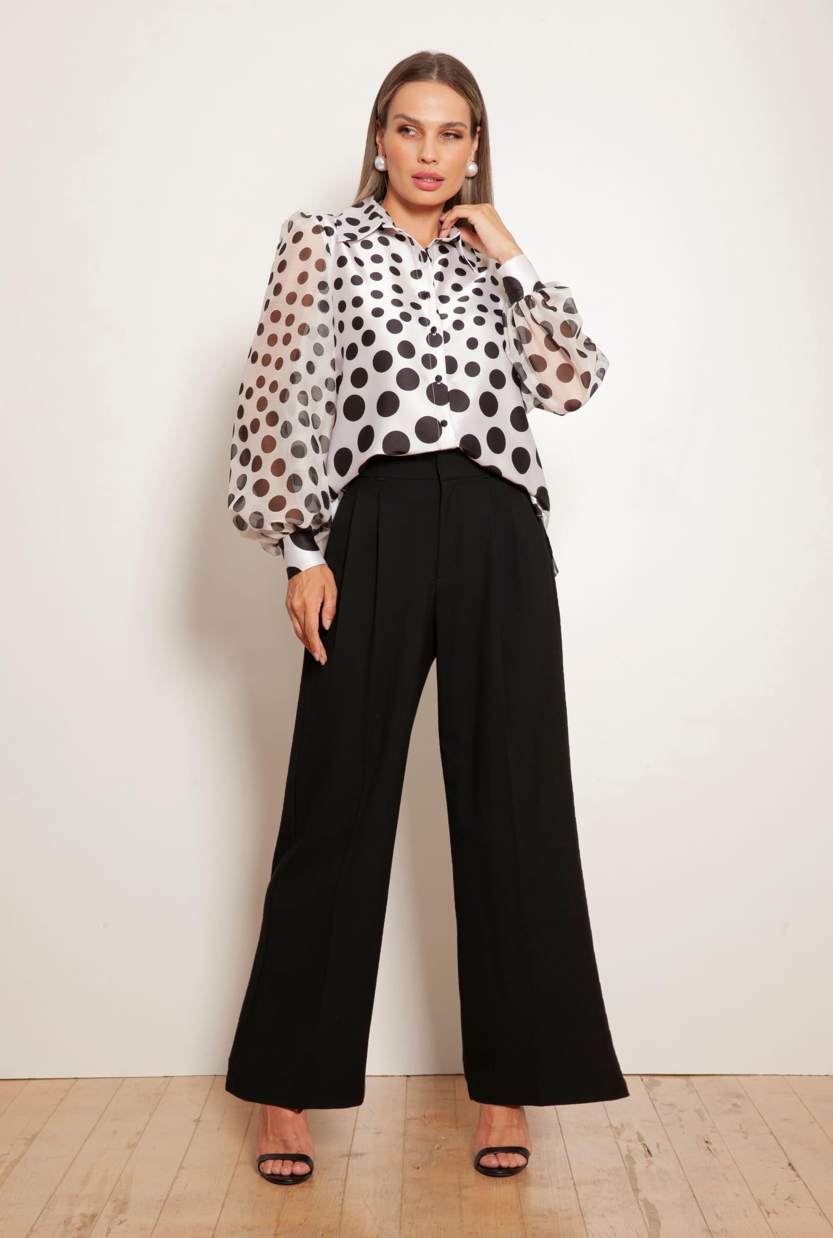 TONAGE Black Tailored Zurich Pants - SATIN | Brazilian Luxury Fashion