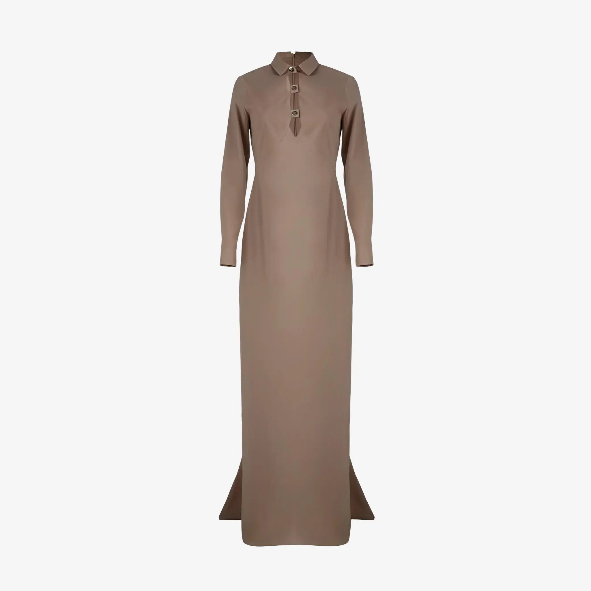 SATIN | Brazilian Luxury Fashion MISCI MISCI Helena Beige Dress