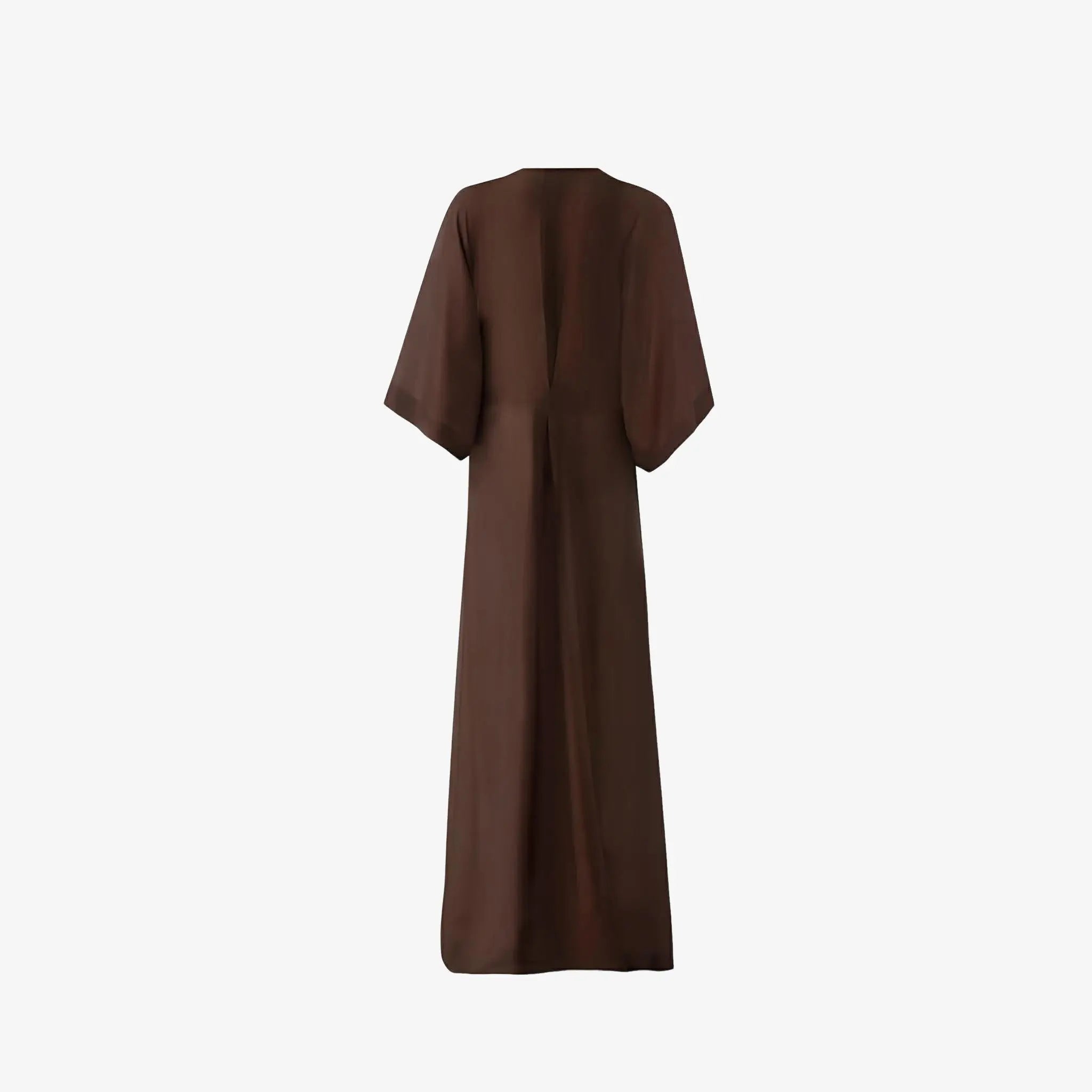 SATIN | Brazilian Luxury Fashion MISCI MISCI Cecilia Brown Dress