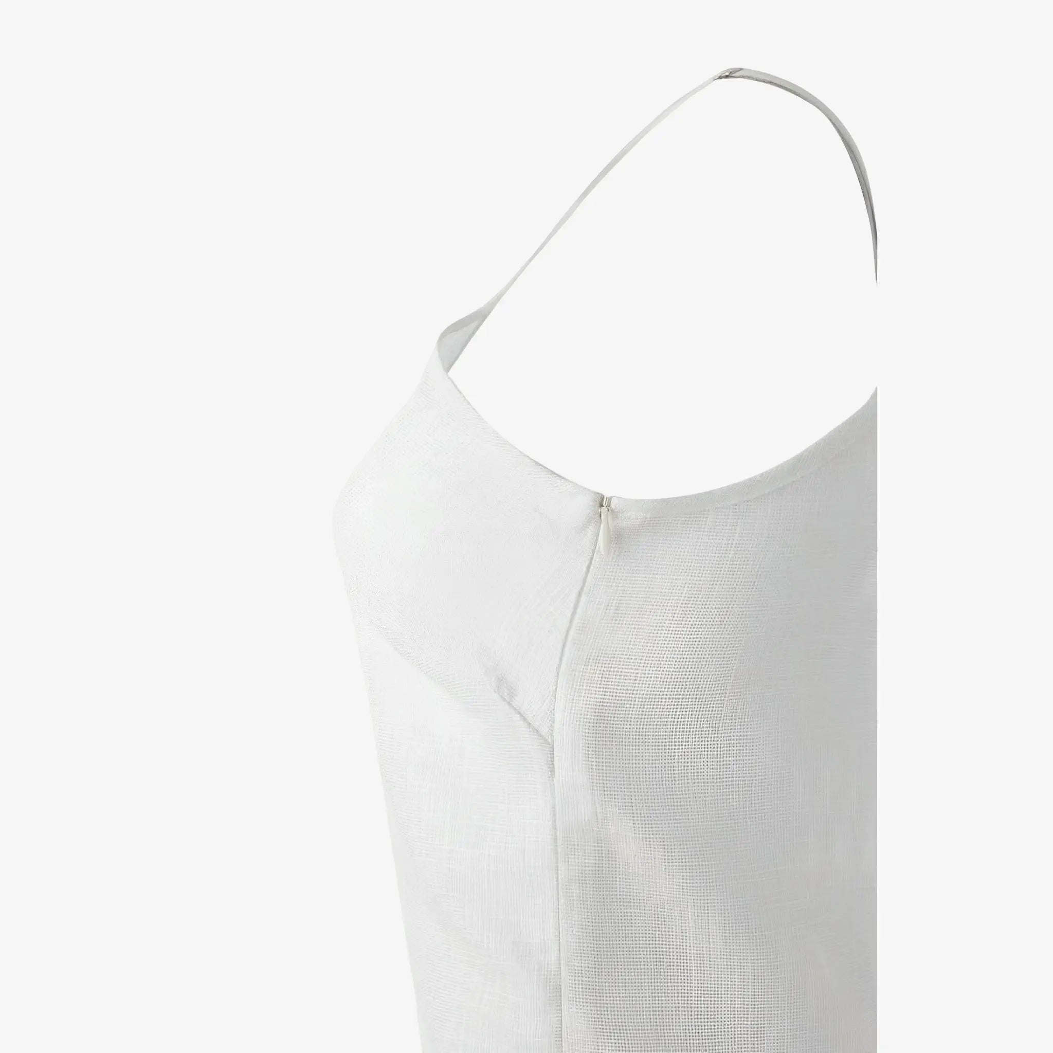 SATIN | Brazilian Luxury Fashion MISCI MISCI Cascavel Off-White Linen Dress