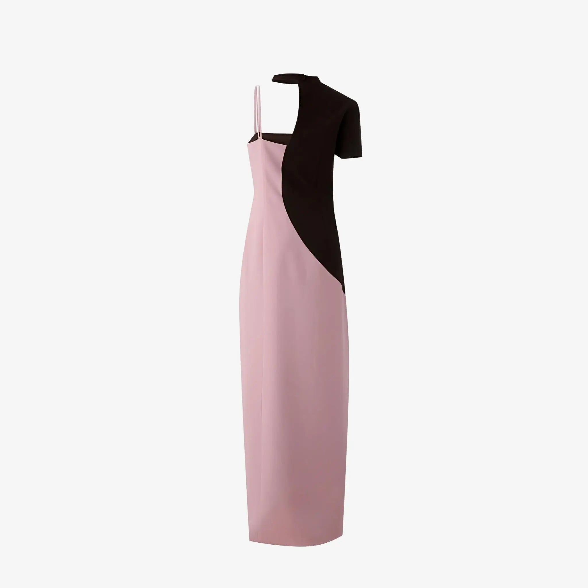 SATIN | Brazilian Luxury Fashion MISCI MISCI Cordova Pink Crepe Dress