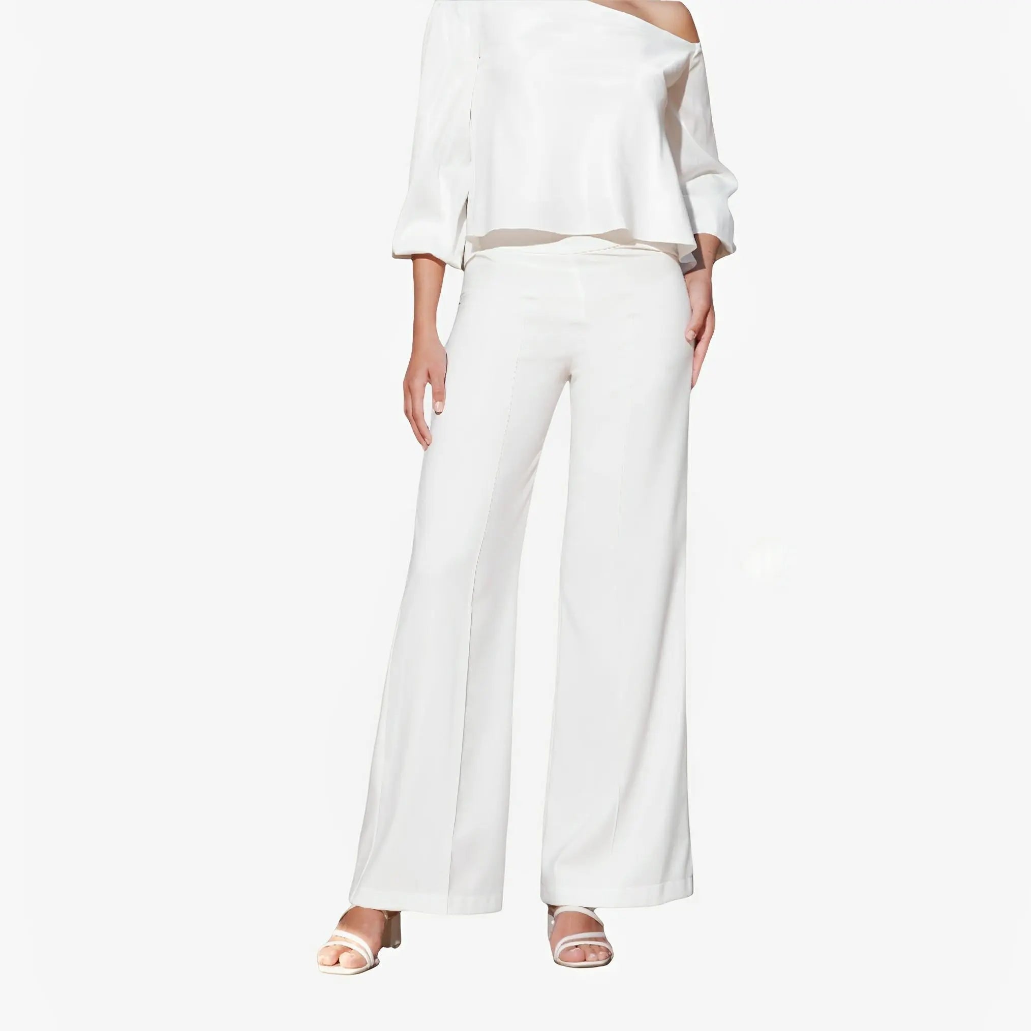 SATIN | Brazilian Luxury Fashion TONAGE TONAGE Pants Off-white tailoring