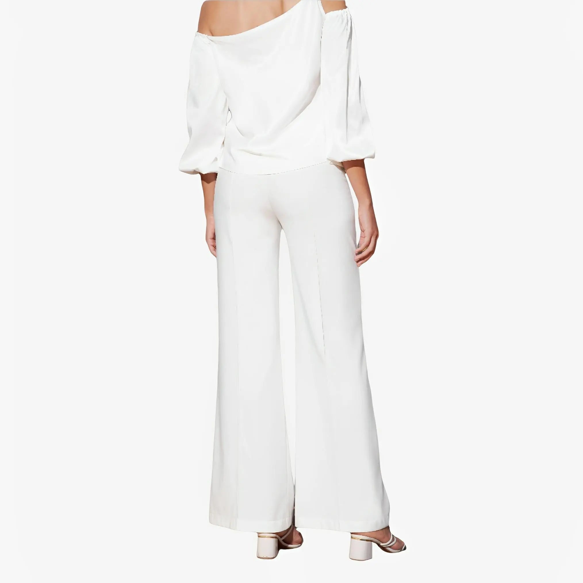 SATIN | Brazilian Luxury Fashion TONAGE TONAGE Pants Off-white tailoring