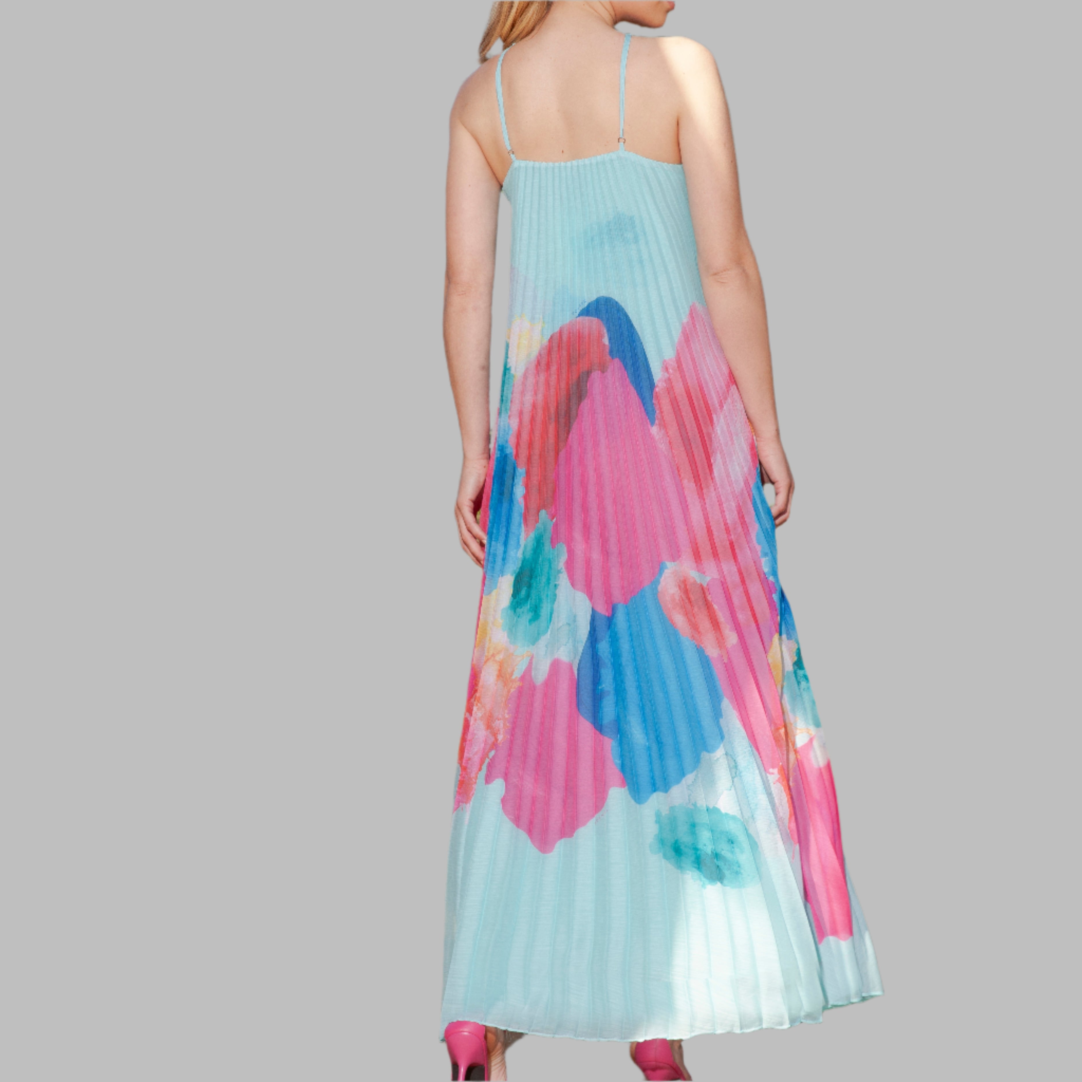 TONAGE Print abstract colorful dress