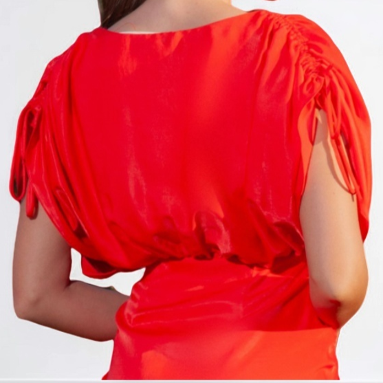 TONAGE Dress Coral print in orange colors