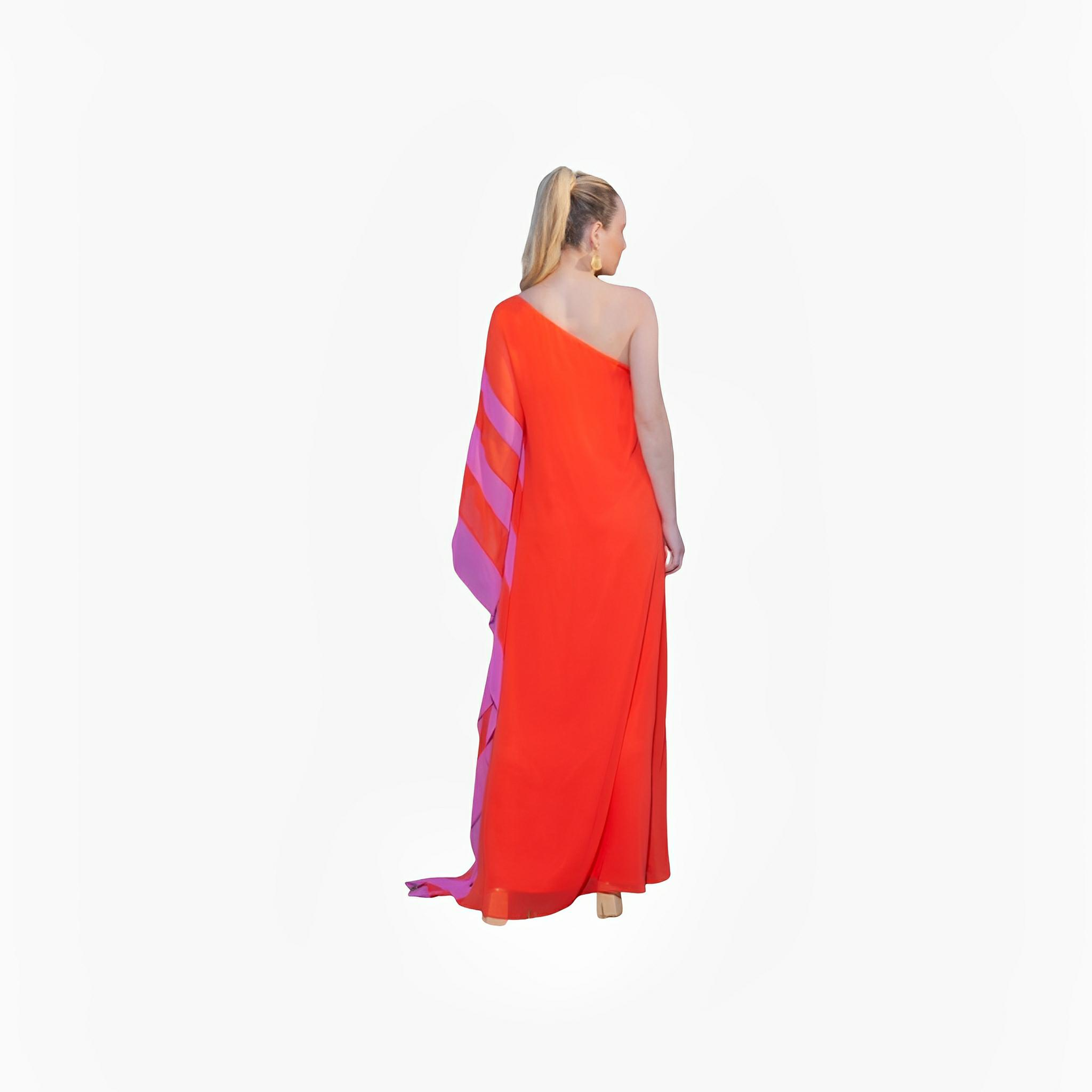 SATIN | Brazilian Luxury Fashion TONAGE TONAGE Dress Red and Pink stripe